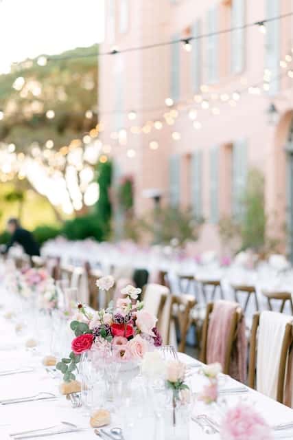 Centre de table - Chateau Vaucouleurs - les arcs sur argens