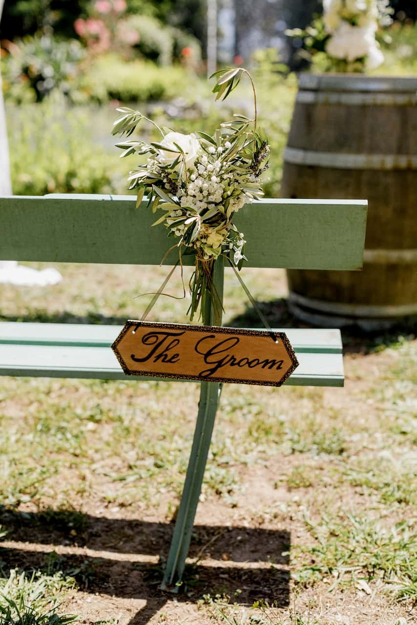 Décoration florale de mariage au Château du Rouët