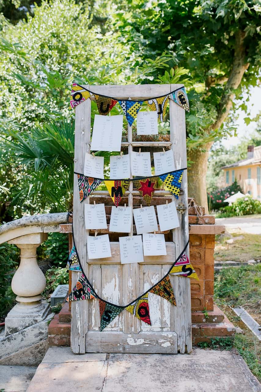 Décoration florale de mariage au Château du Rouët