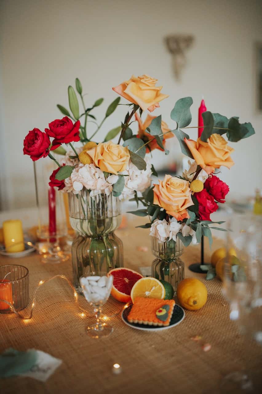 Décoration florale de mariage au Château Rasque