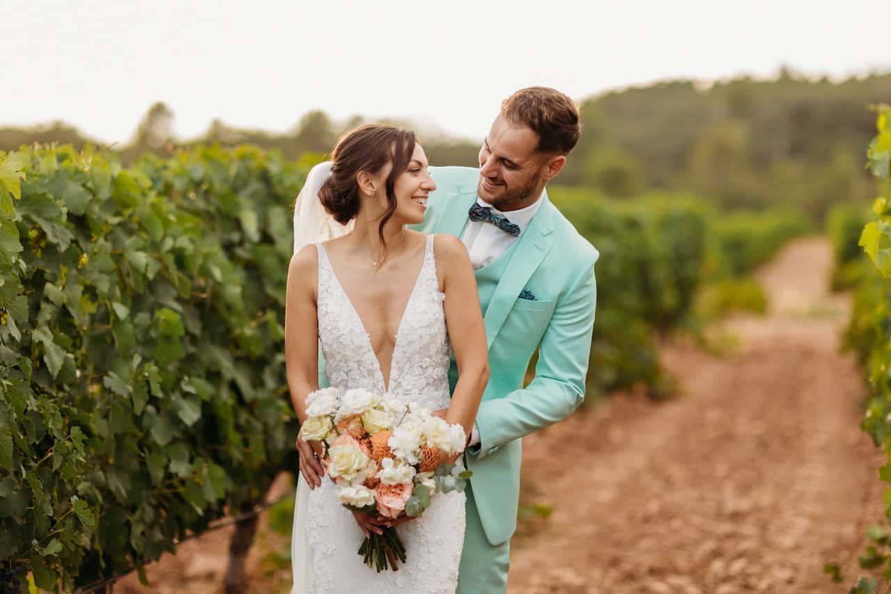 Décoration florale de mariage au Domaine de la Bouverie