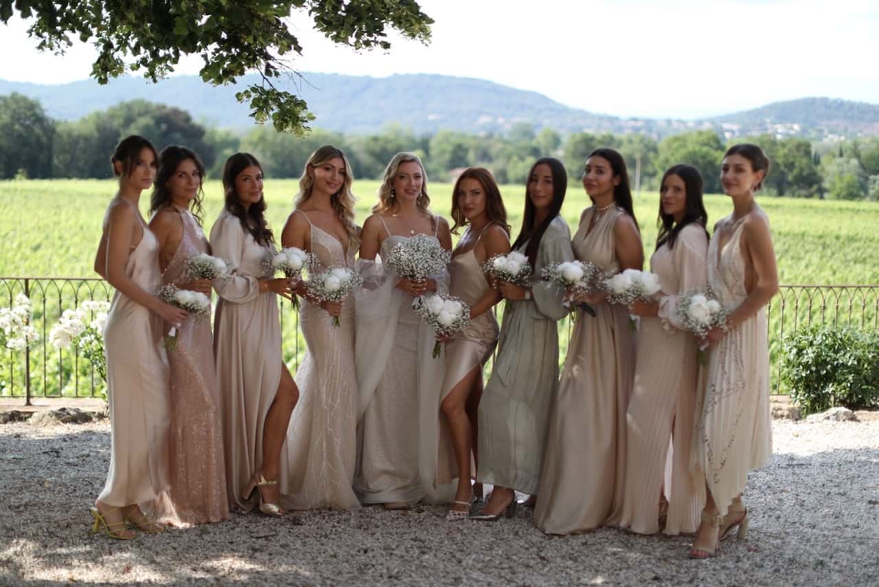 Décoration florale de mariage au Château Maime