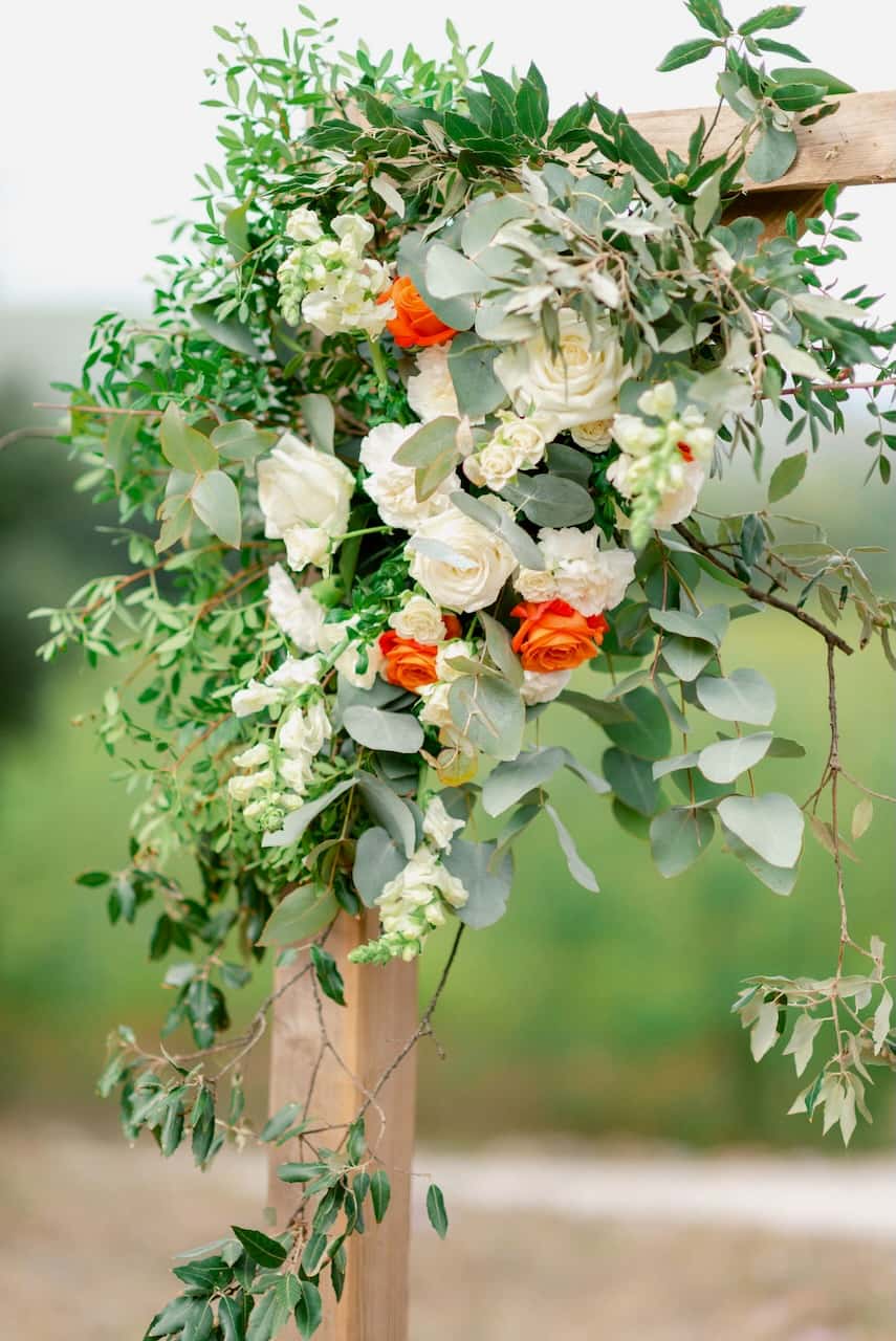 Décoration florale de mariage au Château Maime