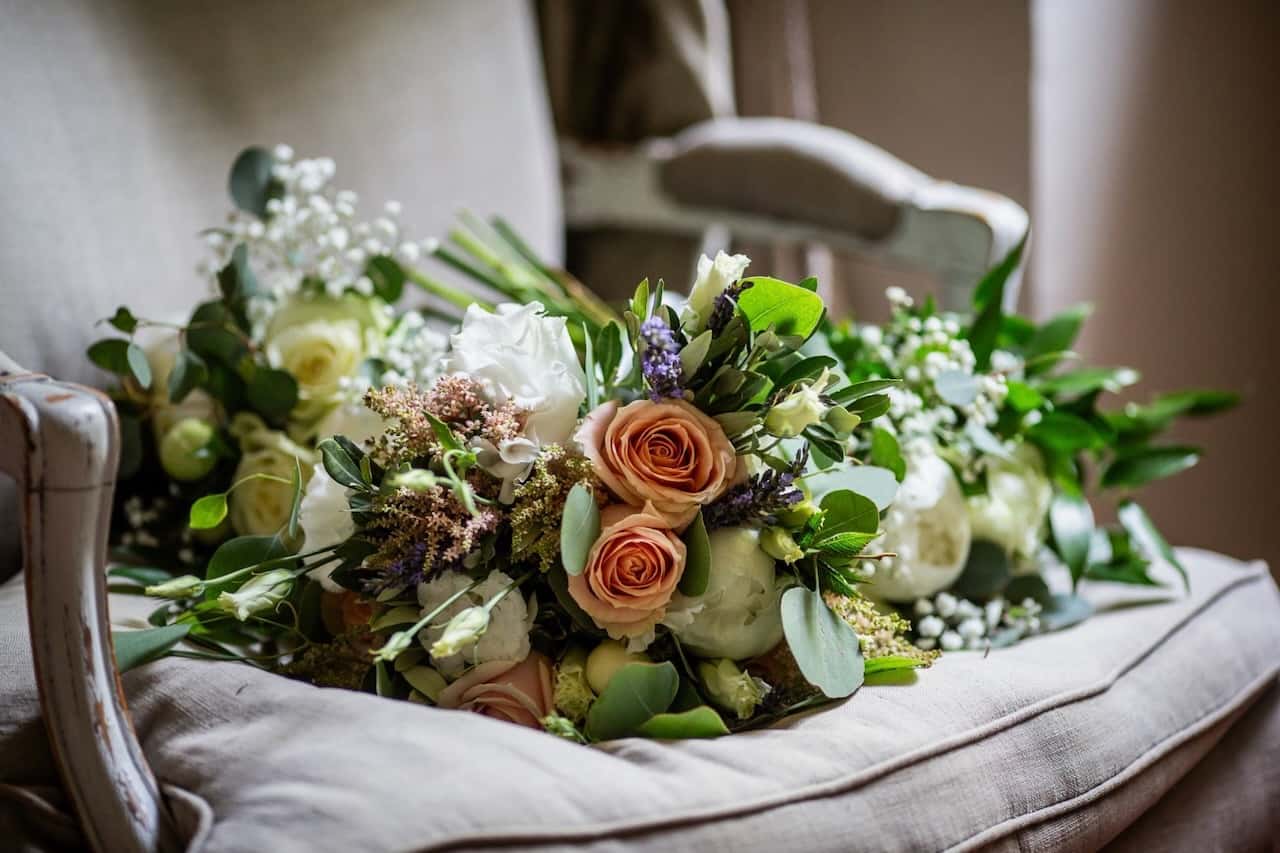 Décoration florale de mariage au Château des Demoiselles