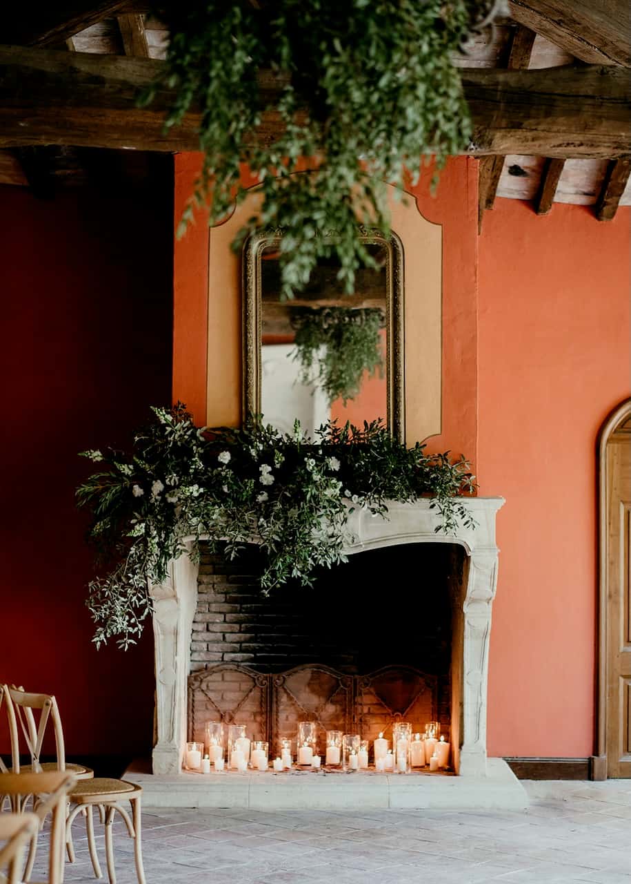 Décoration florale de mariage au Château La Font du Broc