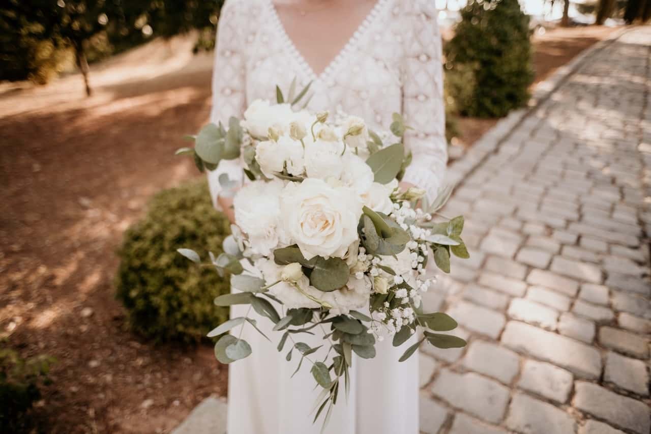 Décoration florale de mariage au Château Rasque