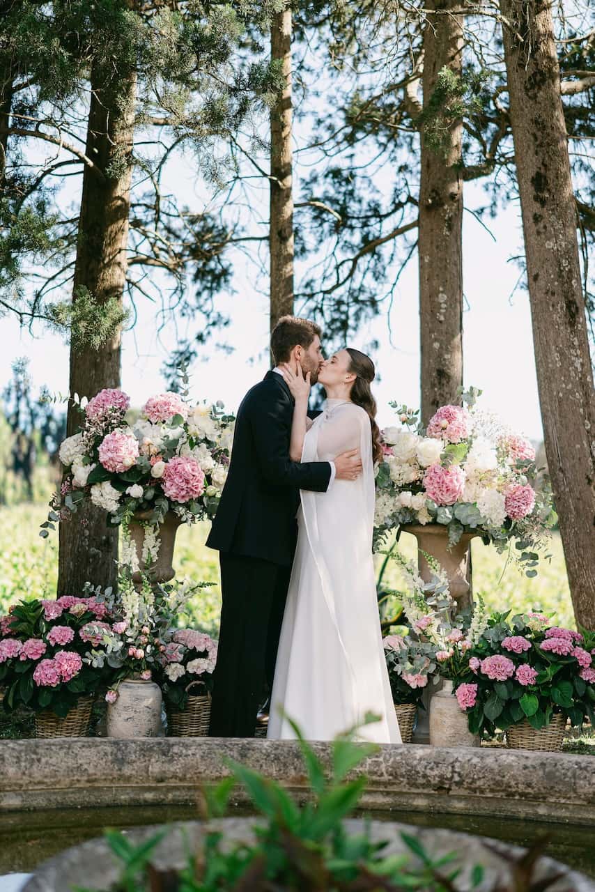 Décoration florale de mariage au Château de Vaucouleurs