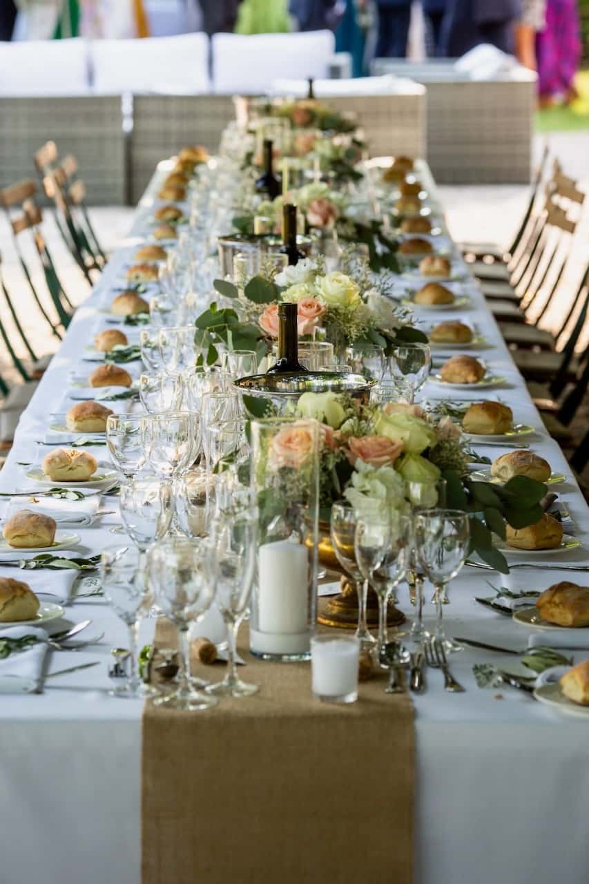 Décoration florale de mariage au Château des Demoiselles