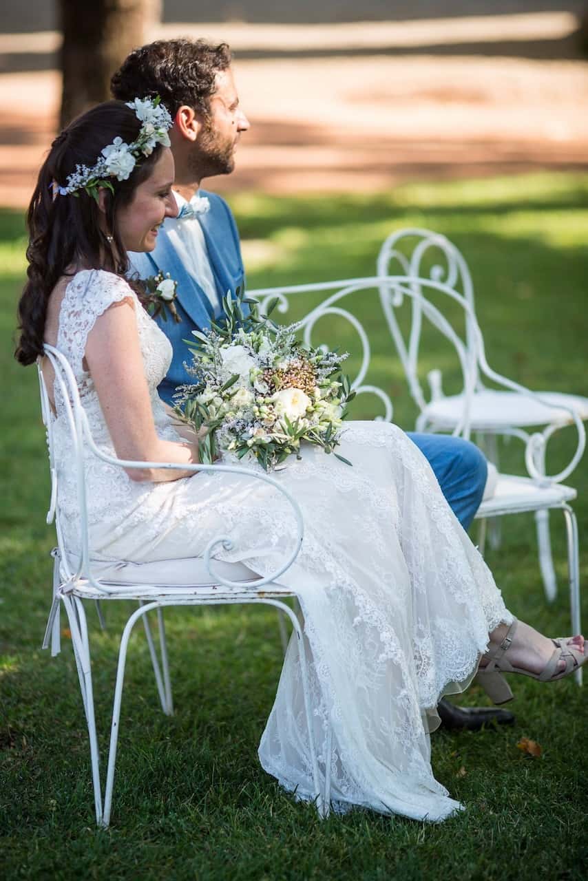 Décoration florale de mariage au Château Colbert