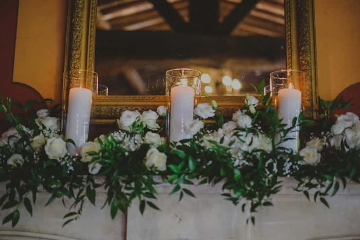 Décoration florale de mariage au Château La Font du Broc
