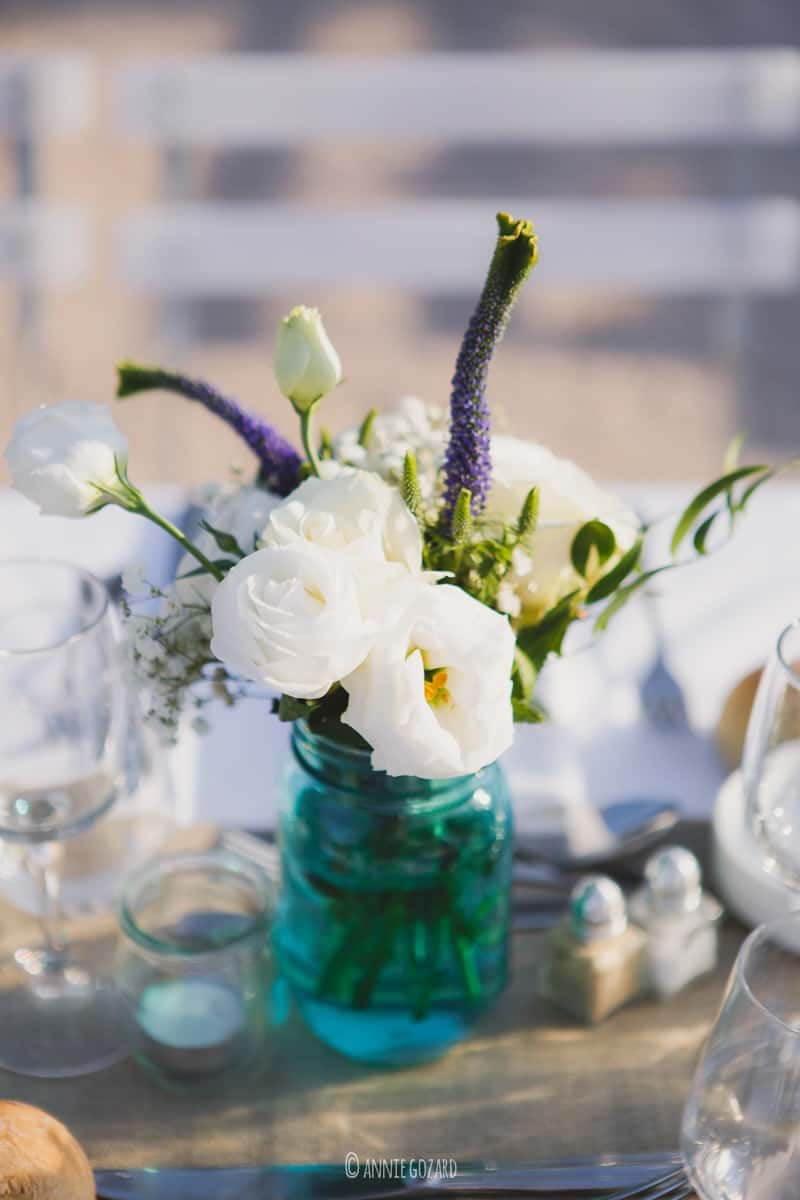 Décoration florale de mariage au Château La Font du Broc