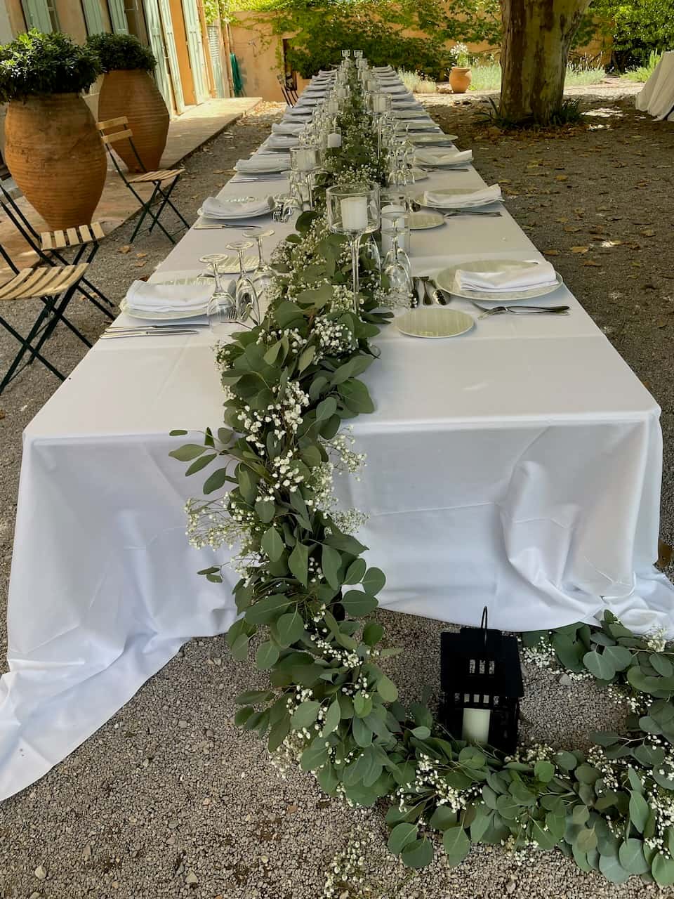 Décoration florale de mariage au Château des Demoiselles