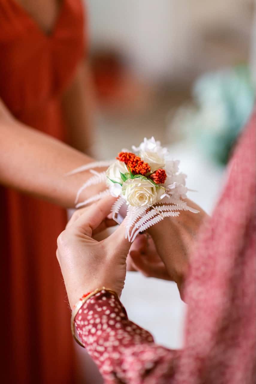 Décoration florale de mariage au Château Maime