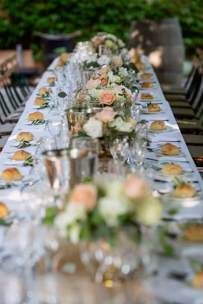 Décoration florale de mariage au Château des Demoiselles