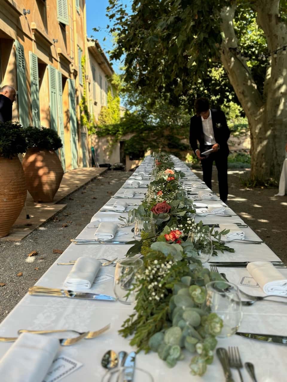 Décoration florale de mariage au Château des Demoiselles